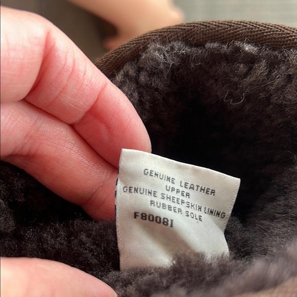 UGG ultimate tall braid real shearling Chocolate Suede Boots - Picture 7 of 7